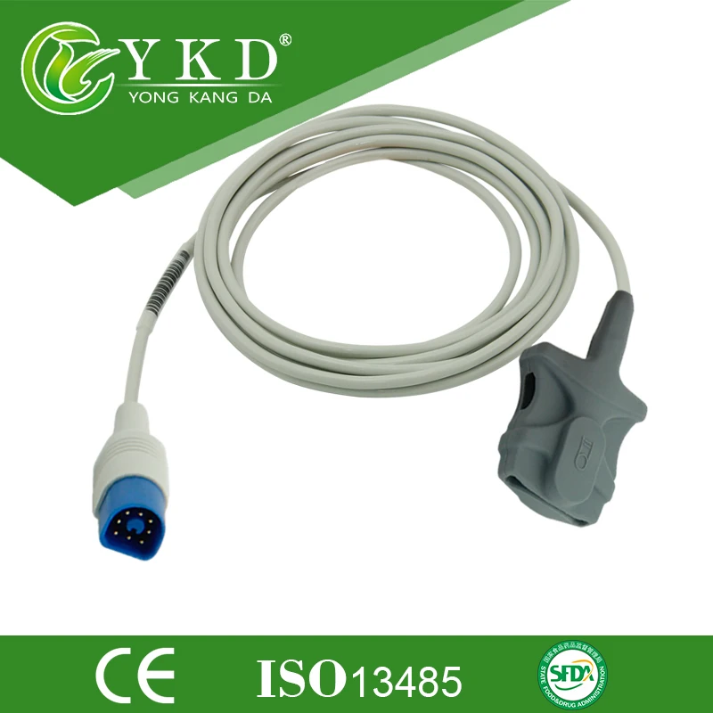 

Free shipping Direct Resuable Compatible M3 M4 Adult Soft Tip SpO2 Sensor 3m 8 Pin