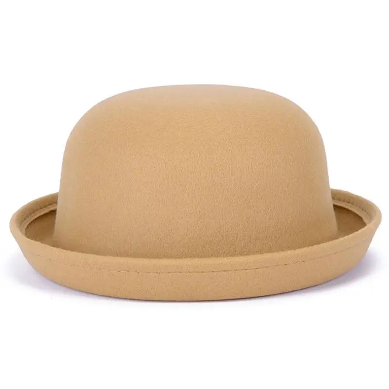 Элегантные женские шляпы-федоры, свадебные шапки из искусственной шерсти, винтажная черная шляпка для церкви, Женская Повседневная Кепка для девочек, Gorros Bone береты-кепки - Цвет: Хаки