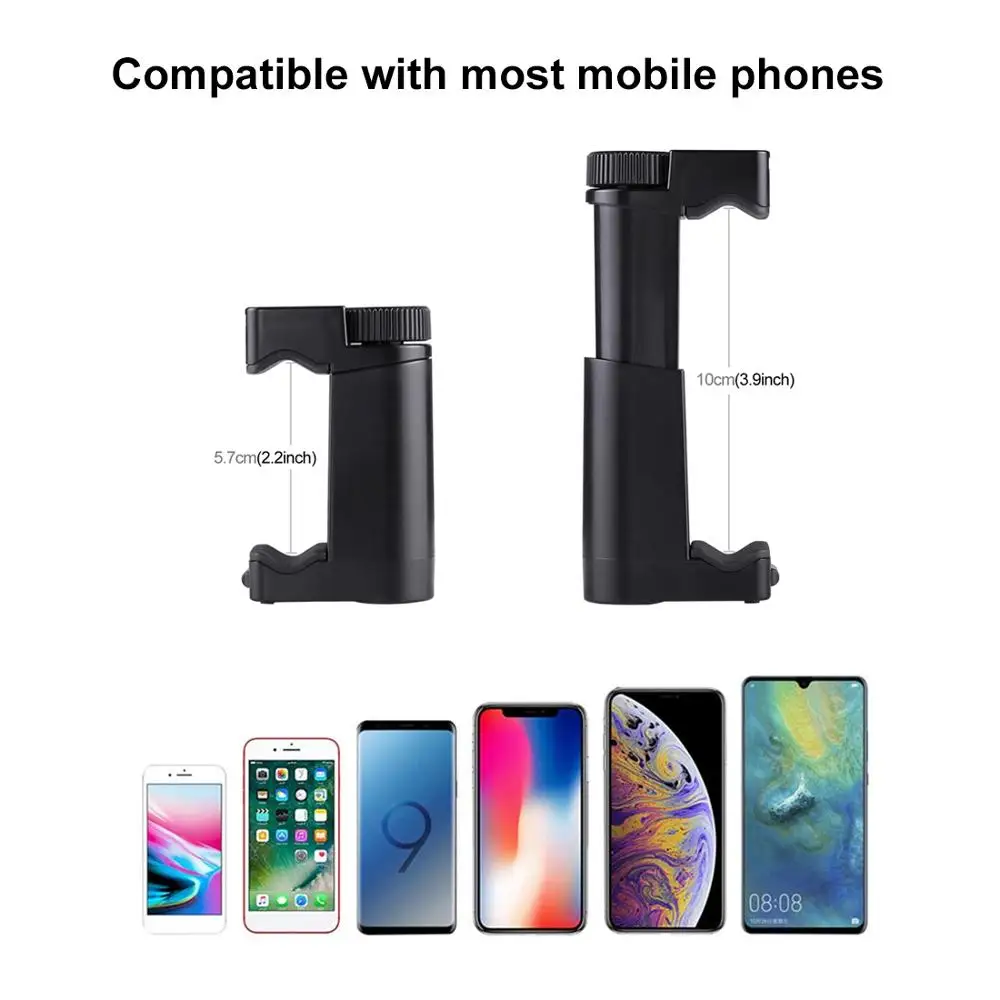 PULUZ F-Mount Smartphone Grip Handle Rig with Wrist Strap, Tripod Mount Adapter & Cold Shoe Mount for Led Video Light and Microp