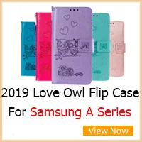 2019 New Love Owl Flip Case For Samsung A Series