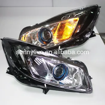 

2010-2013 Year FOR Buick Regal Opel Head Light Bi Xenon Projector Lens GS Style for Right Hand Driving