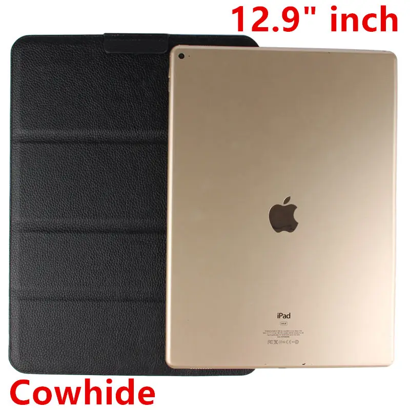 Case Cowhide For Apple iPad Pro12.9 New 2017 Protective Smart cover Genuine Leather For iPad pro12.9