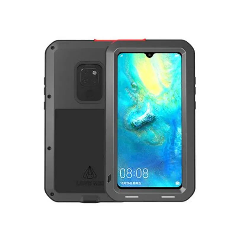 Love Mei Heavy Duty Aluminum Metal Waterproof Case for Huawei Mate 20 Pro Shockproof Lite + Gorilla Glass | Мобильные телефоны и