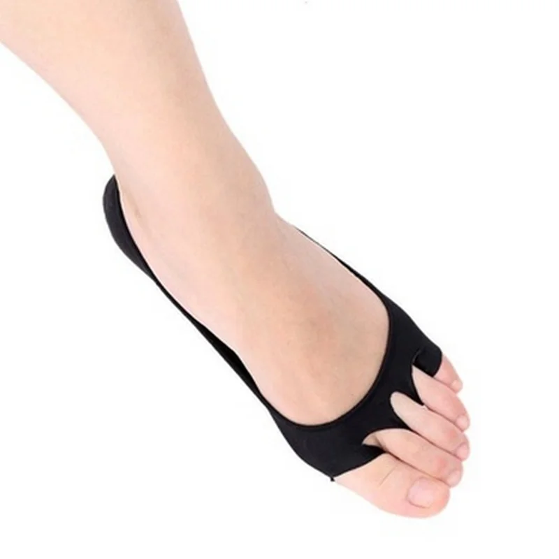 Модные носки с пятью пальцами, невидимые, дышащие, массажные, черные, хаки, для женщин, уход за пальцами, Нескользящие, невидимые носки