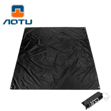 1 шт. открытый тент плащ-Палатка Подушка для пикника Ткань Оксфорд непромокаемый брезент Черный 210*200 см