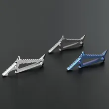 Титановый многофункциональный комбинированный брелок для ключей, отвертка, карманный инструмент