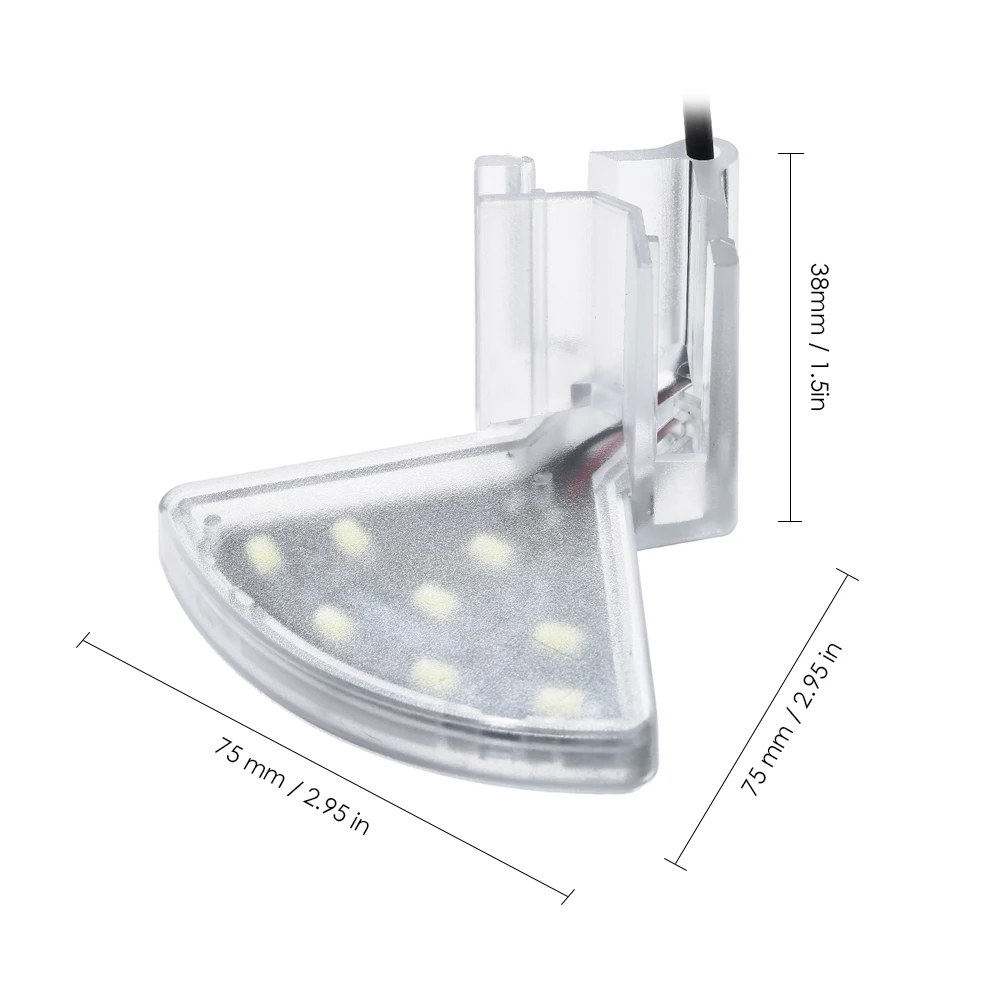 Usb-аквариум светодиодный вентилятор-образная лампа с зажимом-фиксатором с 8 шт. высокий свет SMD5730 светодиодный s аквариум белый свет