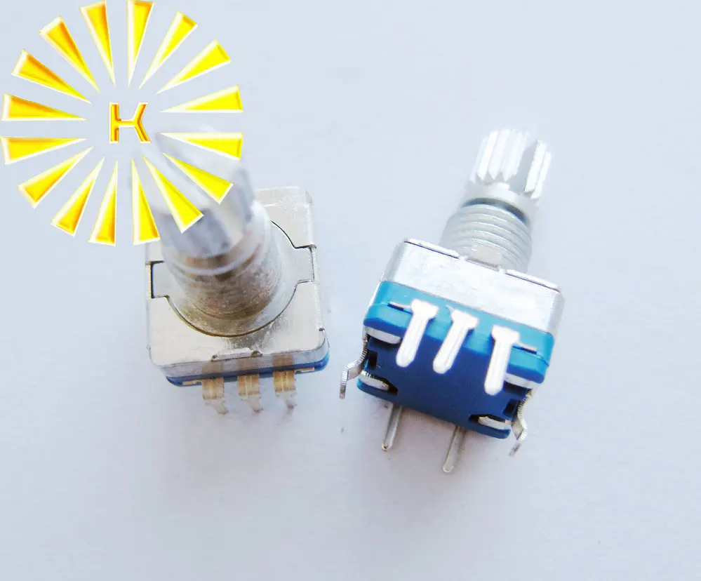 5Pin EC11 15mm Digital Rotary Encoder Potentiometer Pot with Switch x
