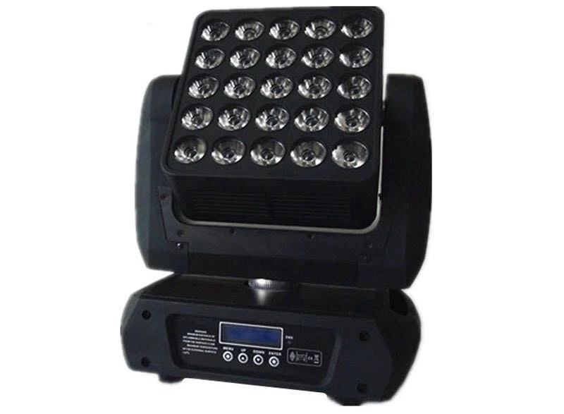 5x5 СВЕТОДИОДНЫЙ матричный движущийся головной свет RGBW 4 в 1 25*12 Вт DMX