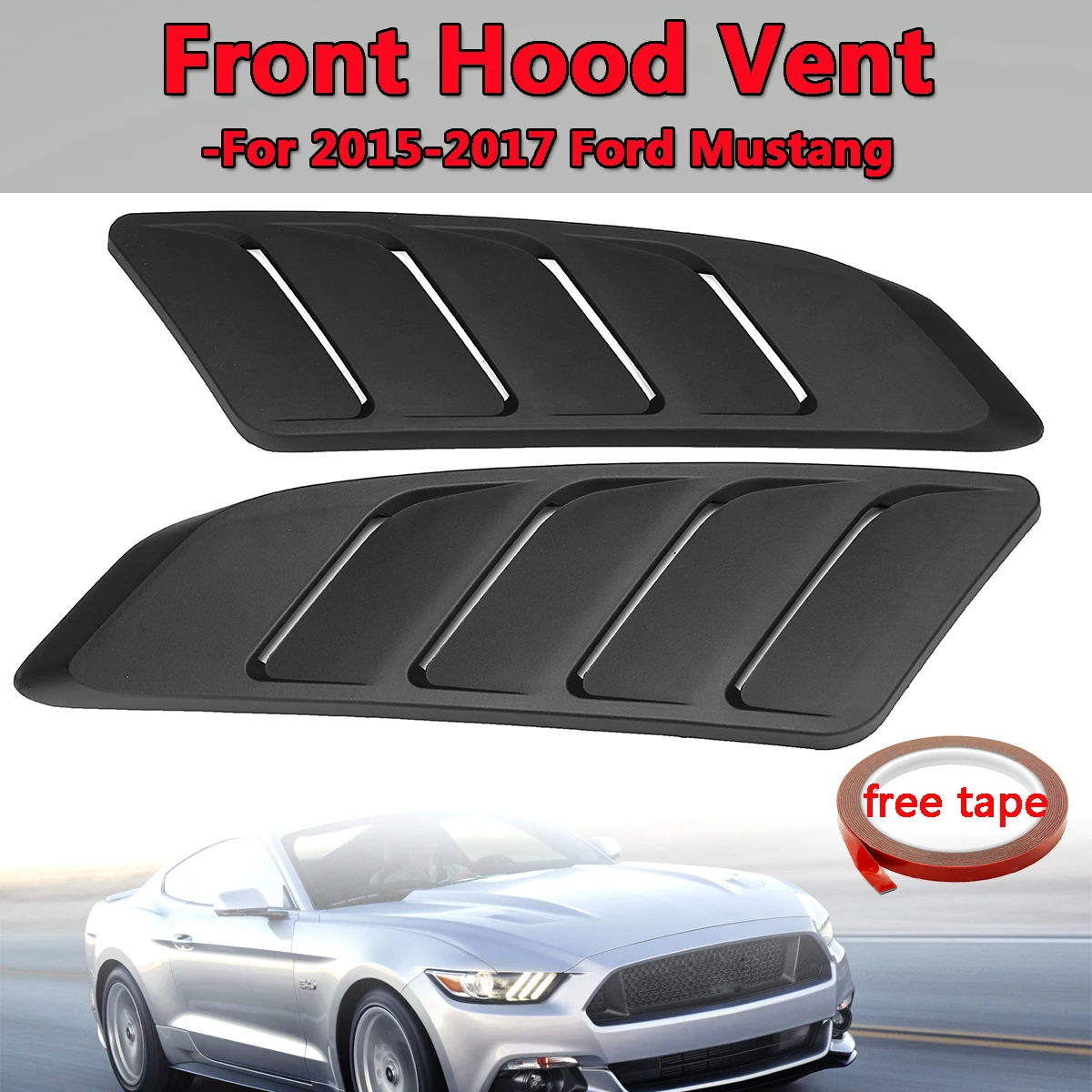 Вентиляционное отверстие для Переднего Капота подходит Ford Mustang 2015 2017 отделка