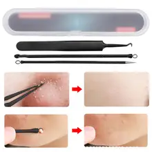 3 шт., комплекты игл для удаления угрей и угрей, очиститель пор для лица, пинцет для удаления угрей, экстрактор прыщей, иглы для удаления угрей, инструменты для ухода за кожей