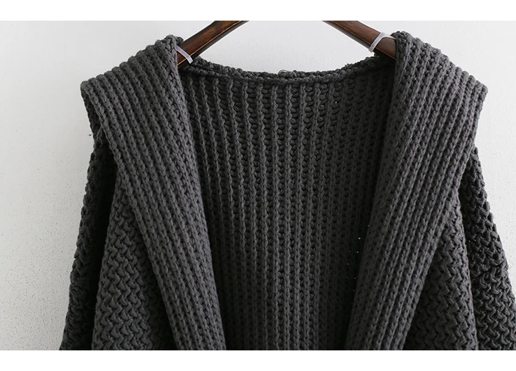 Chandail Lâche Longues Cardigan À Grande Ac4926 Européenne Taille Vêtements Ardoisé Épaississement Femmes Asymsay Hiver Manches Manteau Nouveau Automne Tricoter exordEQCBW