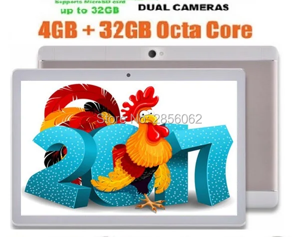 Free shipping 10 inch 3G Tablet PC Octa Core 4GB RAM 64GB ROM Dual SIM 1280*800 IPS 5.0MP Tablet 10 + Gifts