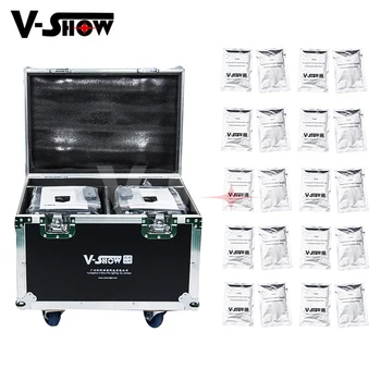 

2pcs 750W Cold Spark Machine With Case And 20 Bags Ti Powder DMX Remote Control Fountain 5m Height Fireworks For Wedding Party