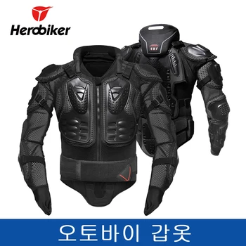 

HEROBIKER Motorcycle Jacket Men Armor Motorcross Jacket Protective Gear Body Armor Protectors Removable Neck Protection Guards