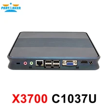 DC 12 V Mini PC Win 7/Win 8/Win 10/Linux Mini PC с Celeron 1037u процессора на борту, X86 Mini PC