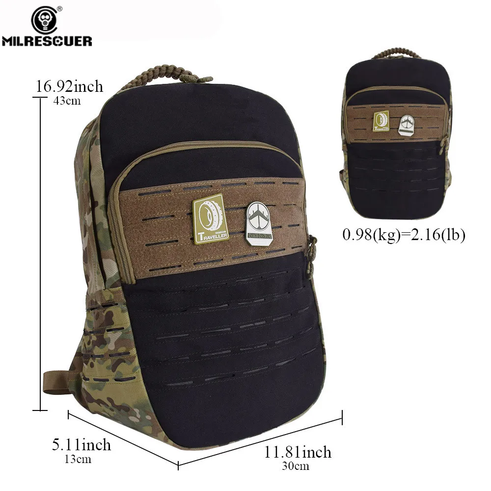 Milresser 25L тактический рюкзак 15 дюймов для ноутбука Cordura Военный Рюкзак Портативный