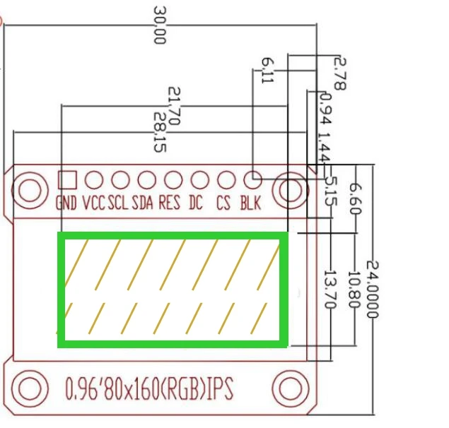 TFT дисплей 0,96 1,3 1,44 1,8 дюймов ips 7P SPI HD 65K полноцветный ЖК-модуль ST7735/ST7789 Привод IC 80*160 240*240(не OLED