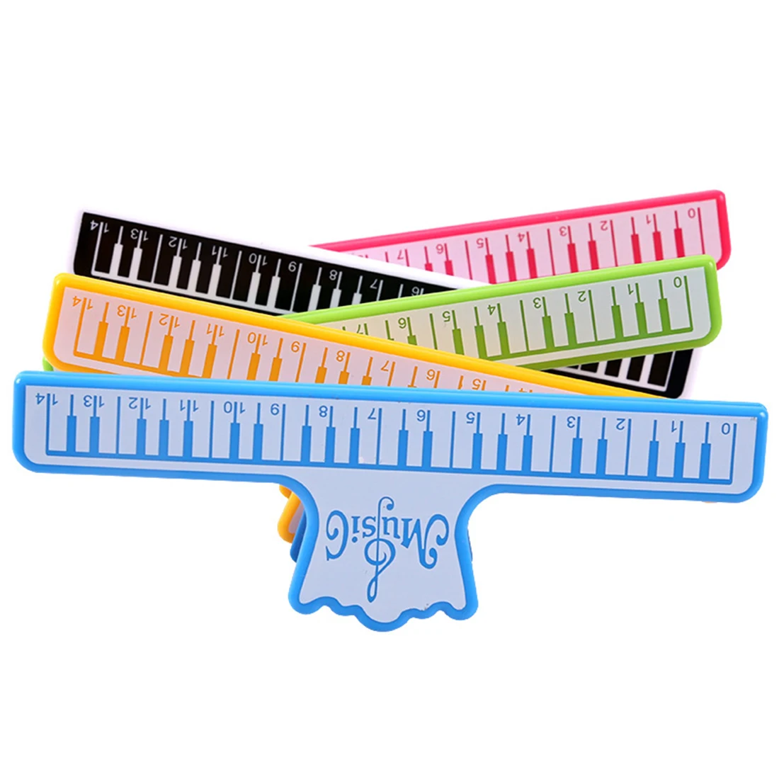 

Brand New 1 Pcs Guitar Piano ABS Plastic Piano sheet music Music Book Note Clip Page Clip Instrument Guitar Accessories 5 Colors
