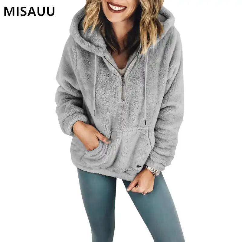 fluffy pullover women's