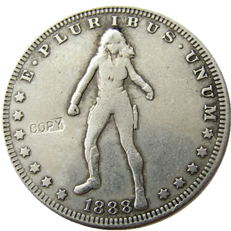 

HB(01)WW US Hobo 1888 Morgan Dollar In Movie characters Creative Copy Coins