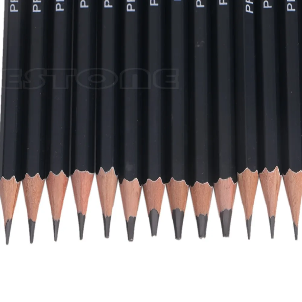 

14Pcs Sketch Art Drawing Graphite Pencil 12B 10B 8B 7B 6B 5B 4B 3B 2B 1B 2H HB DropShip