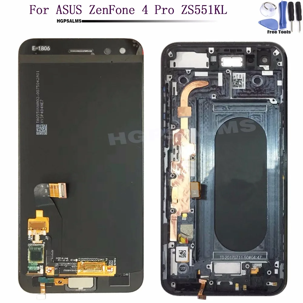 

For ASUS ZenFone 4 Pro ZS551KL LCD Display Touch Screen Digitizer Assembly With Frame For ASUS ZS551KL LCD