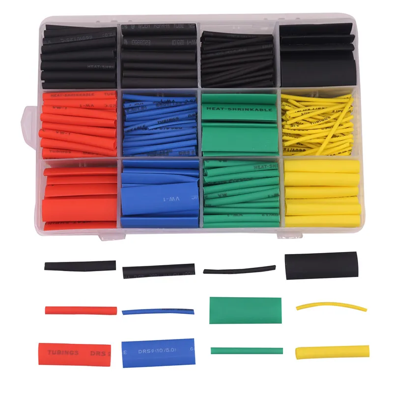 1 Box 530 Pcs Wiring Accessories Cable Sleeves Length 45 mm Diameter 1.