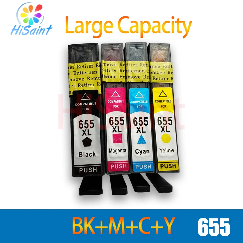

hisaint Compatible Printer Ink Cartridges For HP 655 Ink Cartridge For HP Deskjet Ink Advantage 3525/4615/4625/5525/6520/6525