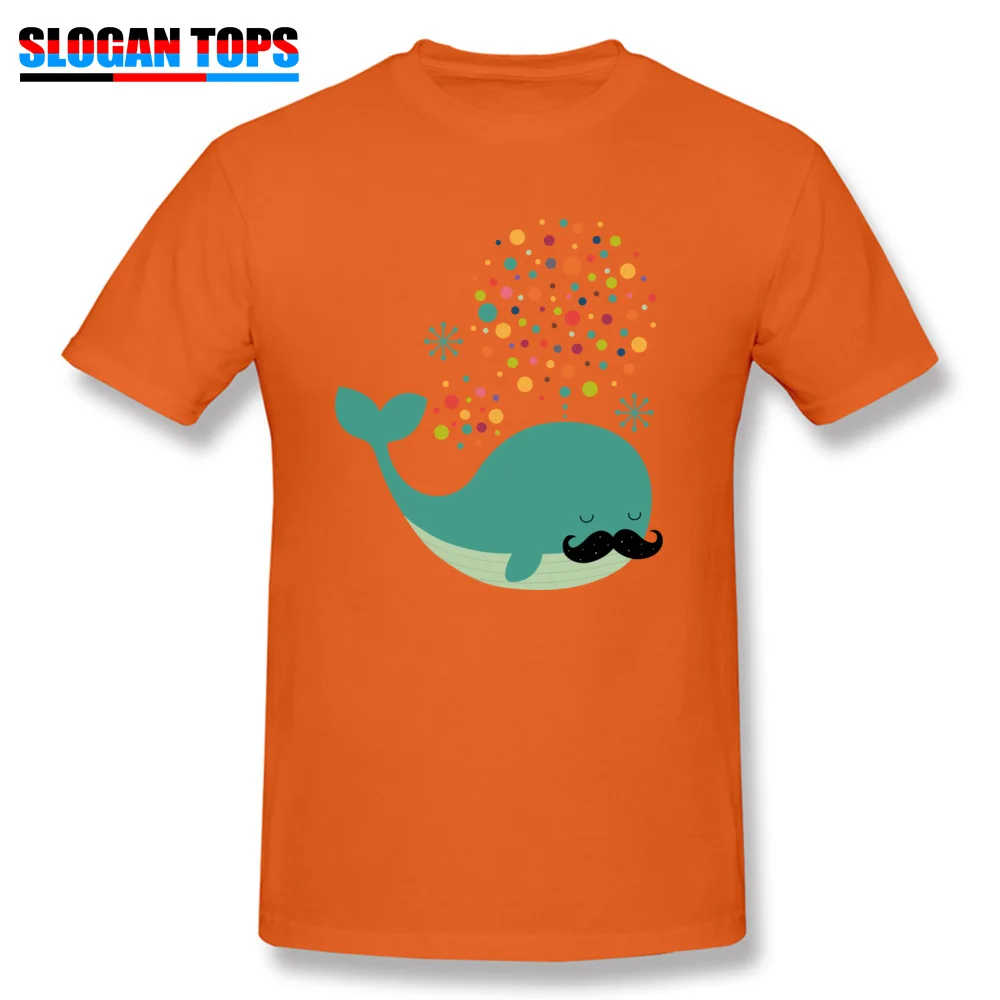 Firewhale T-Shirt for Men Design NEW YEAR DAY Tops Shirts Short Sleeve 2018 Discount Normal T-shirts Crewneck Cotton Firewhale orange