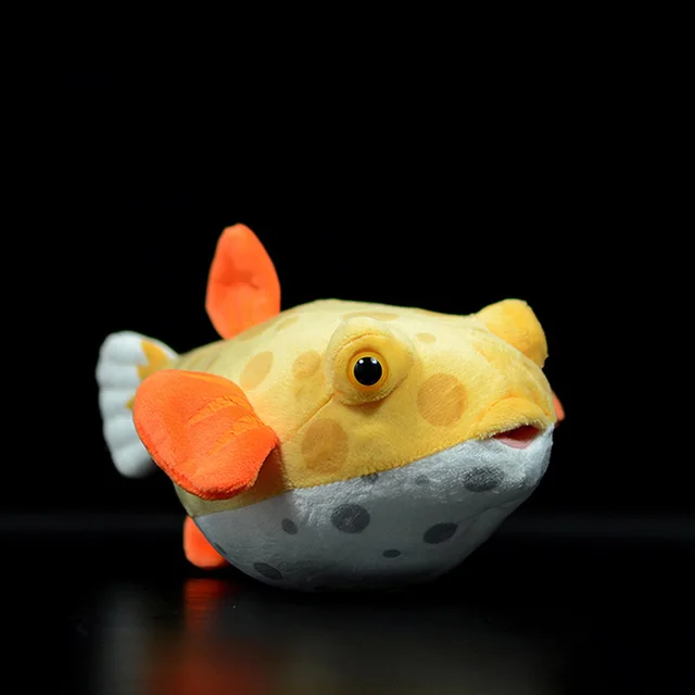 Super Cute Boxfish Plush Toys Lifelike Soft Marine Animal Fish Stuffed Toy Birthday Christmas Gift For Kids