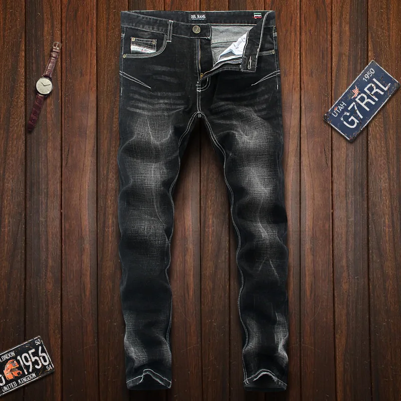 Mens Denim Skinny Slim Fit Stretch Jeans Biker Pants Casual Pant All Sizes 30-40