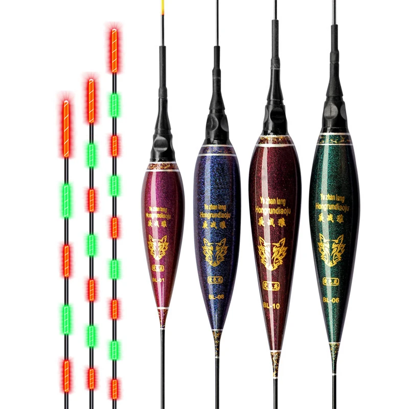 

Fishing Float Electric Night light Glowing Fishing Buoy Luminous Float Fishing Bobbers Composite Plastic Nano Material Flotteur