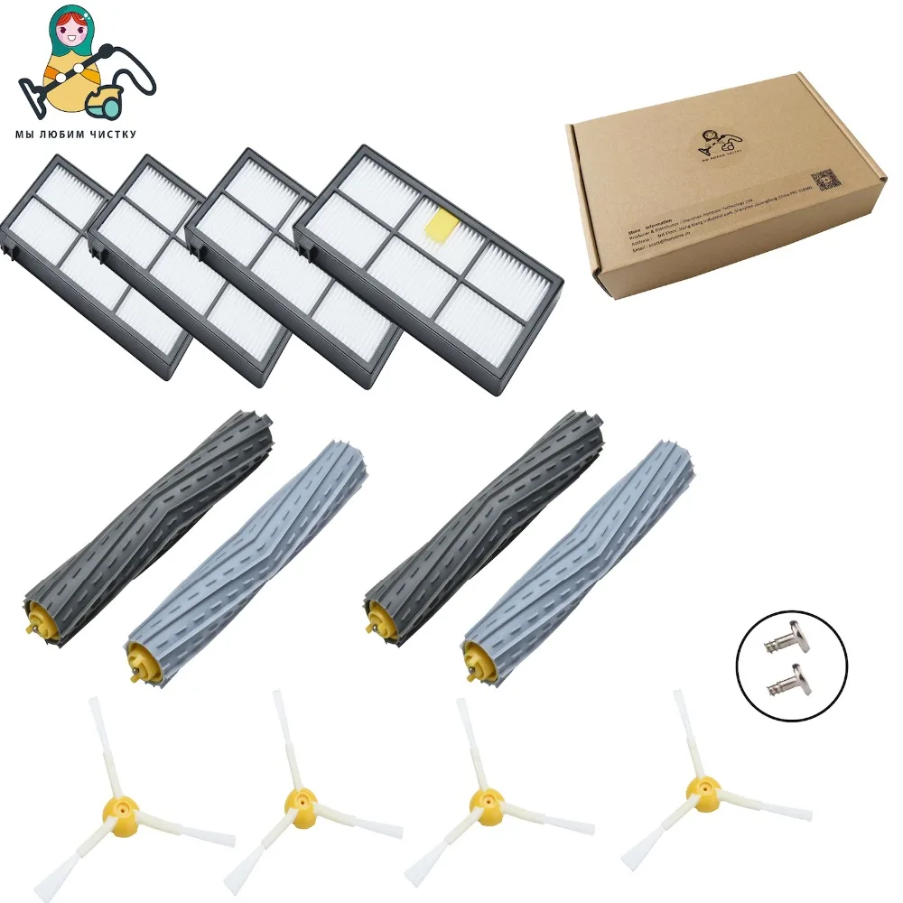 Мульти-комплект HEPA фильтр для мусора боковая щетка для iRobot Roomba 980 800 860 870 880 890 960 пылесос аксессуары - Цвет: EY-IRO-800-COM01