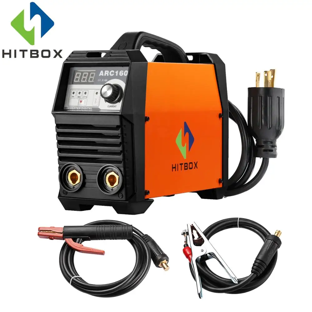 

HITBOX ARC WELDER 220V DC MMA WELDING MACHINES MMA LIFT TIG VRD FUNCTION WITH EARTH CLAMP ELECTRODE HOLDER