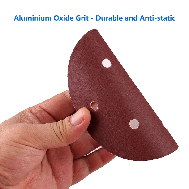 90pcs/Set 40-800 Grit Hook Loop Pads Sanding Disc Orbital Sandpaper Sheet 6 hole for polishing metal, wood, jade, furniture, etc 90pcs/Set 40-800 Grit Hook Loop Pads Sanding Disc Orbital Sandpaper Sheet 6 hole for polishing metal, wood, jade, furniture, etc
