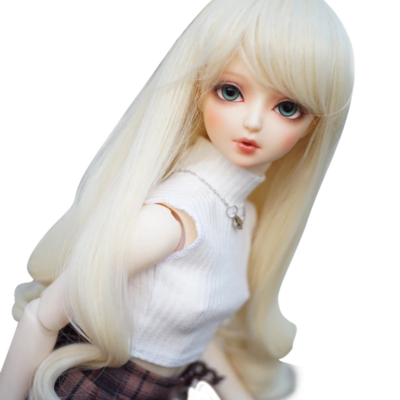 Лидер продаж модные длинные вьющиеся хаки парики 1/6 1/4 1/3 BJD/SD кукла для милых