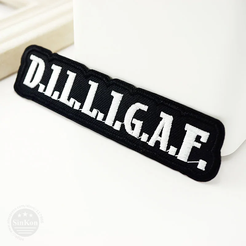 

DILLIGAF (Size:2.6x11.5cm) Cloth Badges Mend Decorate Patch Jeans Bag Hat Clothes Apparel Sewing Decoration Applique Patches