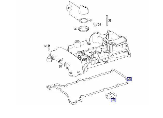 1 компл. Клапан крышка Комплект прокладок для Mercedes W204 c250 slk250 M271 2710161221 2710161321