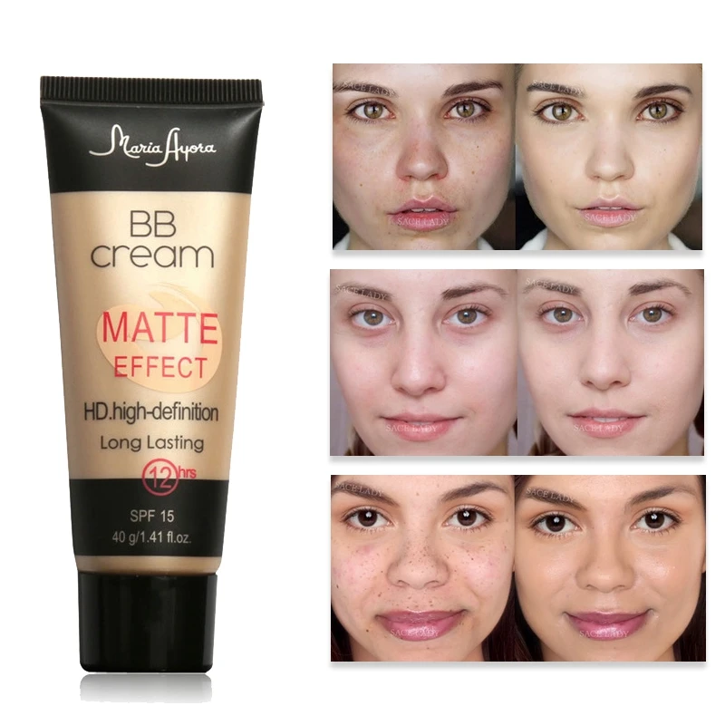 

6 Color BB Cream Concealer Moisturizing Lasting Makeup Foundation Cream Matte Base Natural Nude Face BB Cream