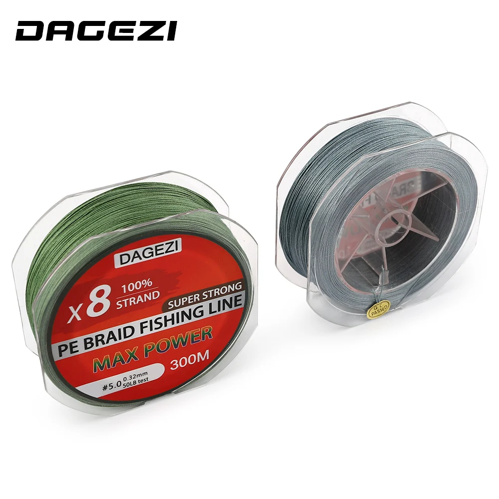 DAGEZI 100% PE Braided Fishing Line smoother line 8 strand