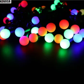 

5M 10M Black Wire Ball String Light Connectable Twinkle Lamp for Christmas Wedding Party indoor outdoor decoration fairy Lights