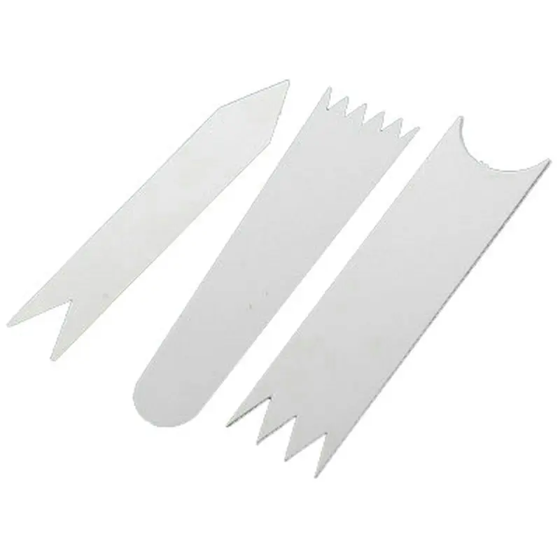 

3pcs Plastic Fondant Cake Scraper Dough Cream Butter Edge Smoother Pastry Cutter Cake Decorating Tools