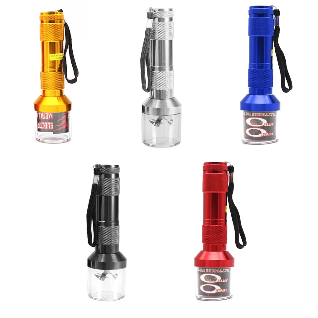 

Electrical Aluminum Metal Tobacco Grinder Crusher Crank Leaf Tobacco Smoke Spice Herb Muller Machine Smoking accessories