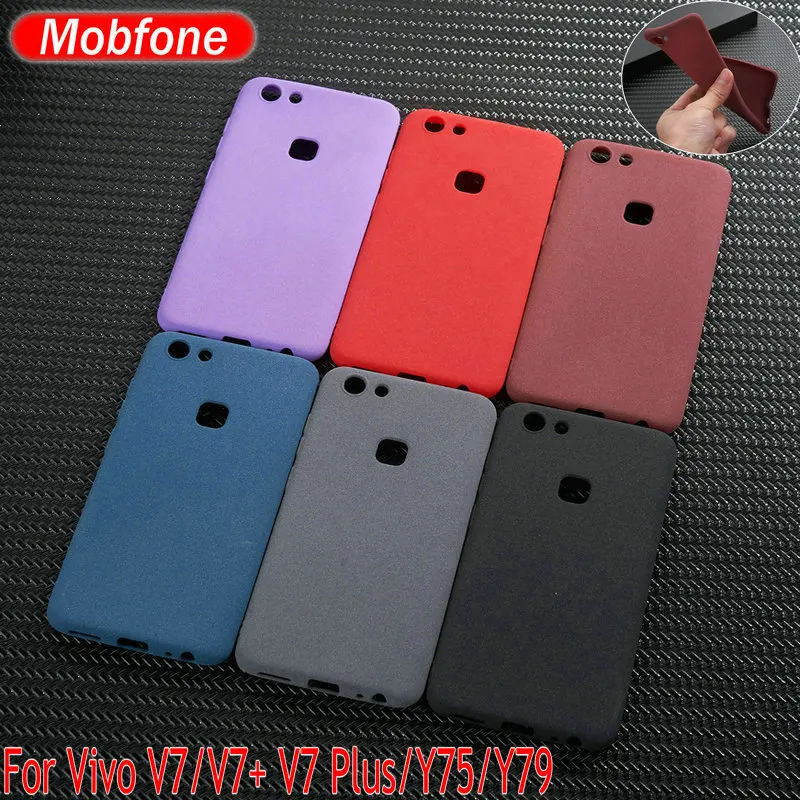 

V15 Pro Matte Quicksand Soft TPU Back Cover Case For Vivo V7 / Vivo V7+ V7 Plus IQOO X27 V11 Pro V11i V9 V15 Phone Fundas Cases