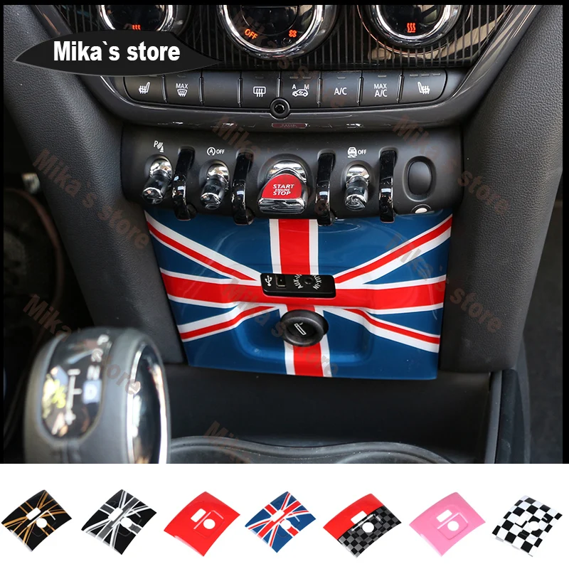 

Внутренняя наклейка для автомобиля Mini Cooper F60, центральная консоль, USB, AUX порт, прикуриватель, фоторамка, отделка, наклейка