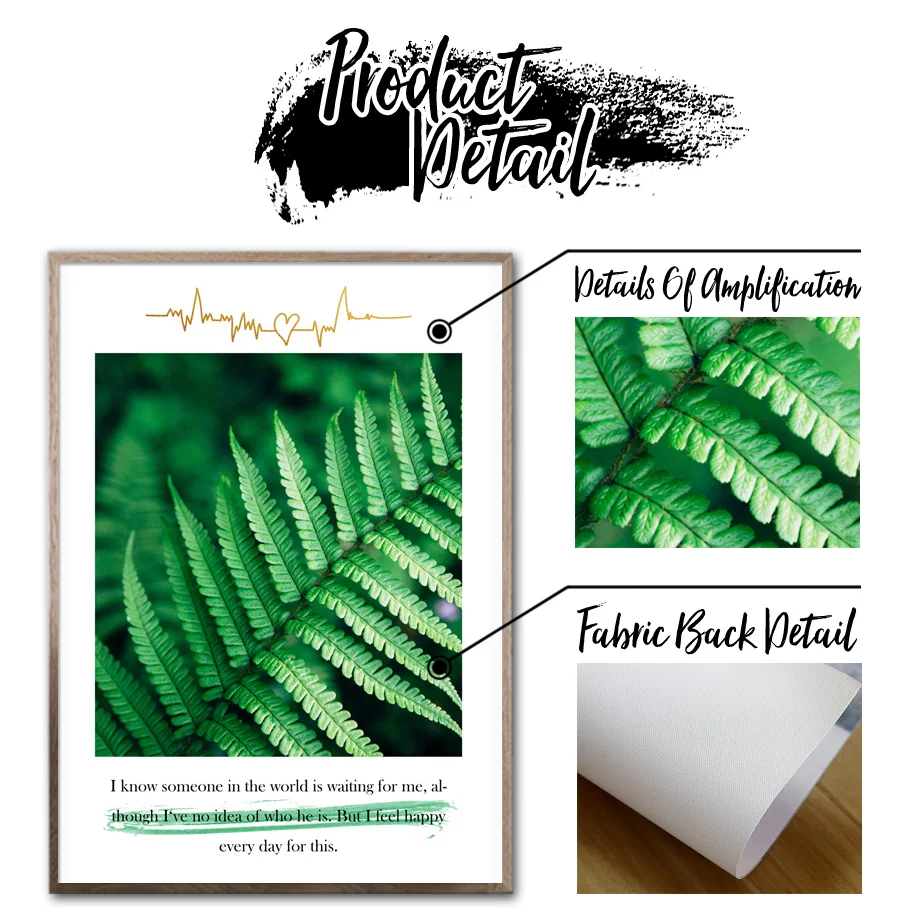 Waliicorners Wall Art Canvas Nordic Posters Tropical Forest Green Tree Leaves Plants Wall Pictures Home Decor 22 HTB1NkdCbzzuK1Rjy0Fpq6yEpFXaV