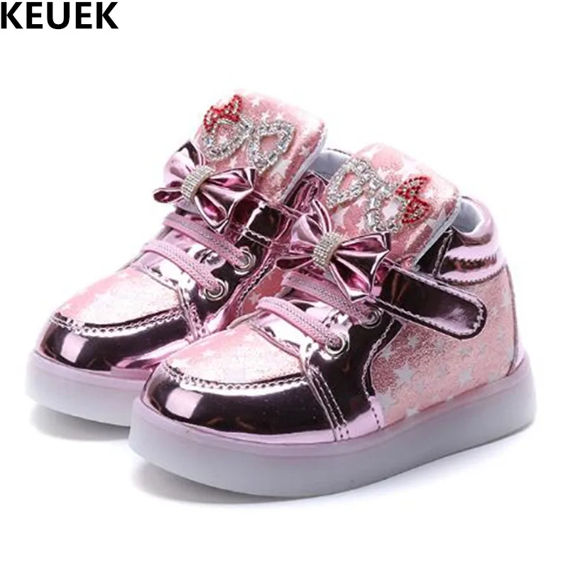 New Luminous LED Shoes Children Glowing Sneakers Boys Girls Lighted