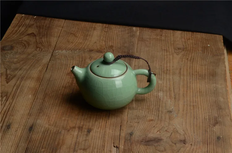 Longquan celadon, маленький чайник, ледяная глазурь, керамическая чайная чашка кунг-фу, чайник, около 140 мл на продажу