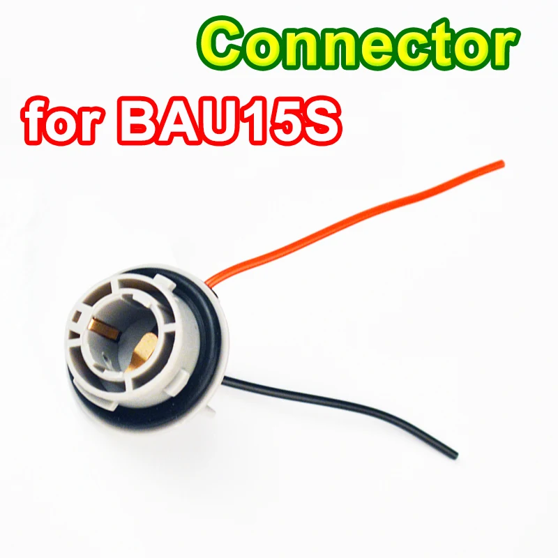 10CM Female BAU15S Connector Auto Lamp Socket Car Bulb Cable LED Bulbs Wirelamp socketcar lamp